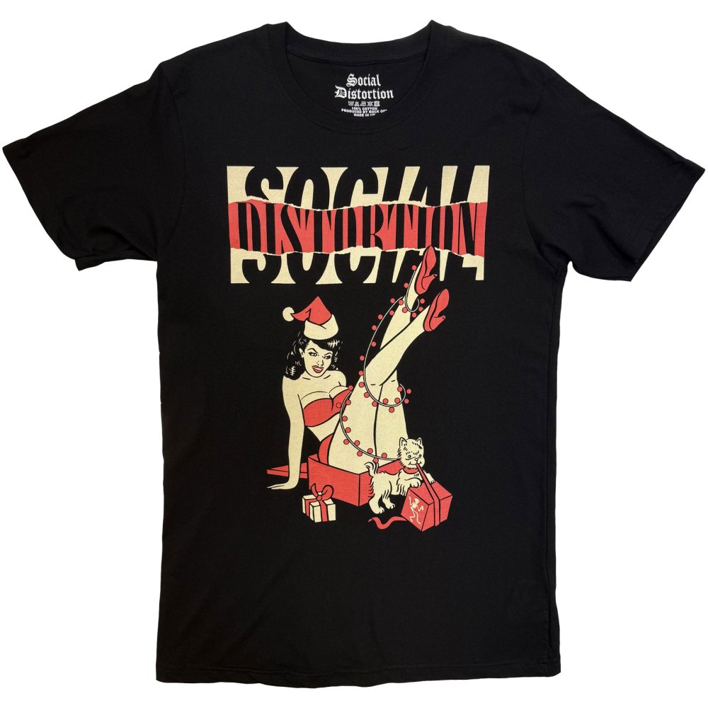 Social Distortion - Pin Up Holiday Herren TShirt - Schwarz